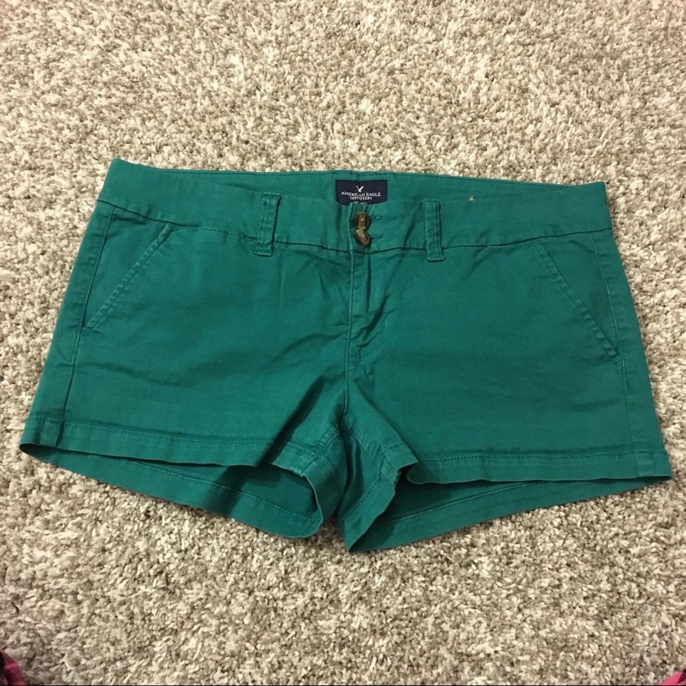 AE shorty green shorts